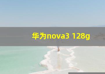 华为nova3 128g